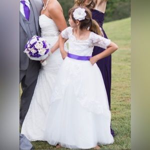 Custom Made Girls (size 8) Communion/ Flower Girl Dress